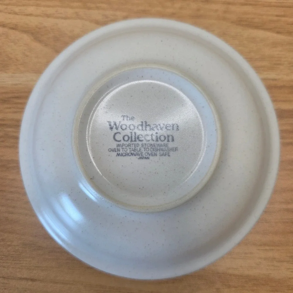 4 Vintage Woodhaven Collection Sandusky Stoneware Dessert Fruit Bowls Japan